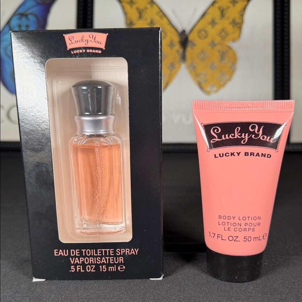 Lucky Brand Lucky You Perfume & Lotion Set | Mini Fragrance Gift Set